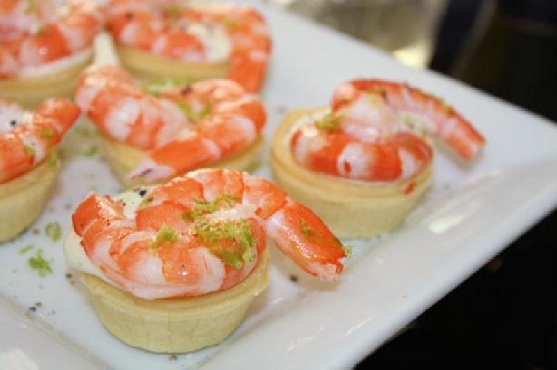 Тарталетки с морепродуктами Что есть Мартини Бьянко - рецепт тарталеток
