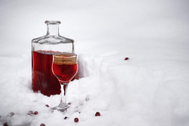 Клюква в лунном свете