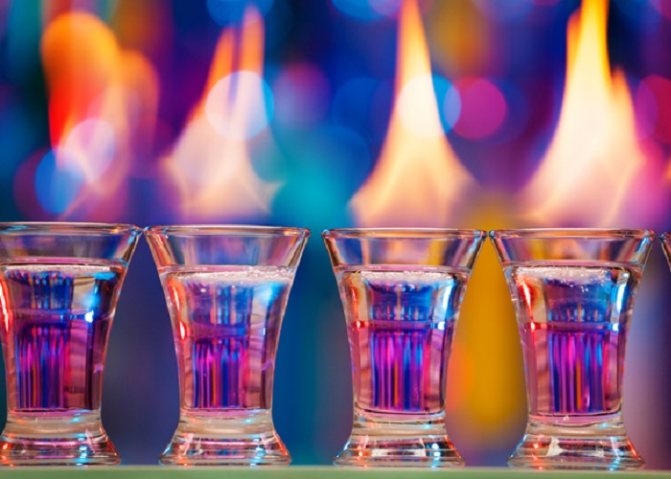 Коктейль из текилы самбука