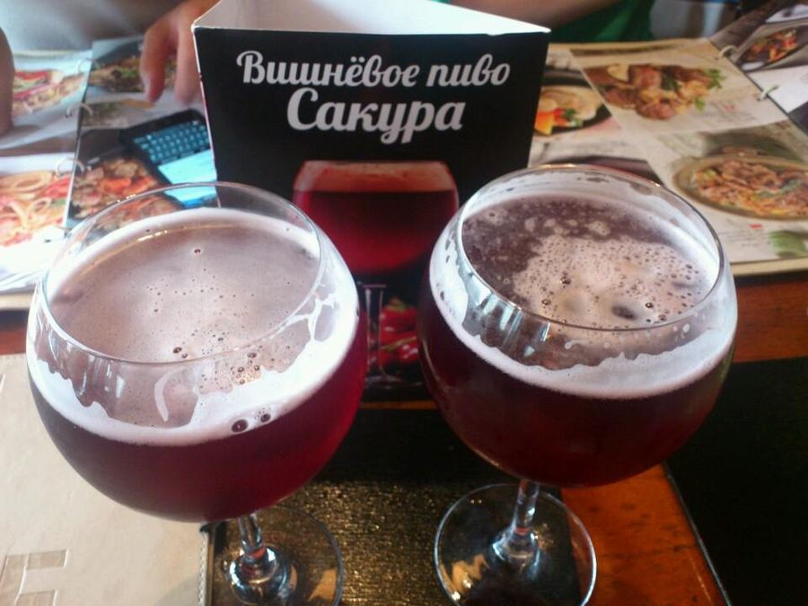 Пивной коктейль Сакура