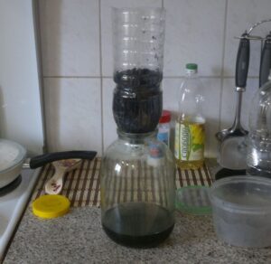 Фильтр из ваты и БАУ