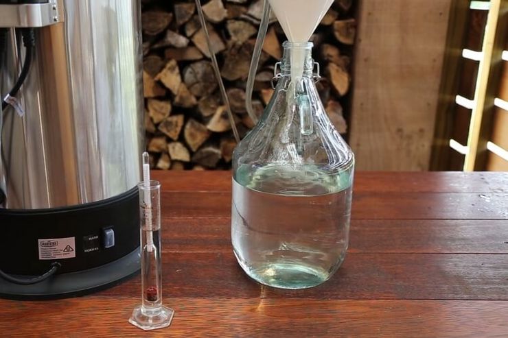 Проверка крепости спирта-сырца